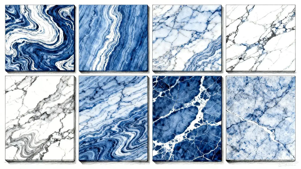 Surfaces Galore Blue Marble Collection