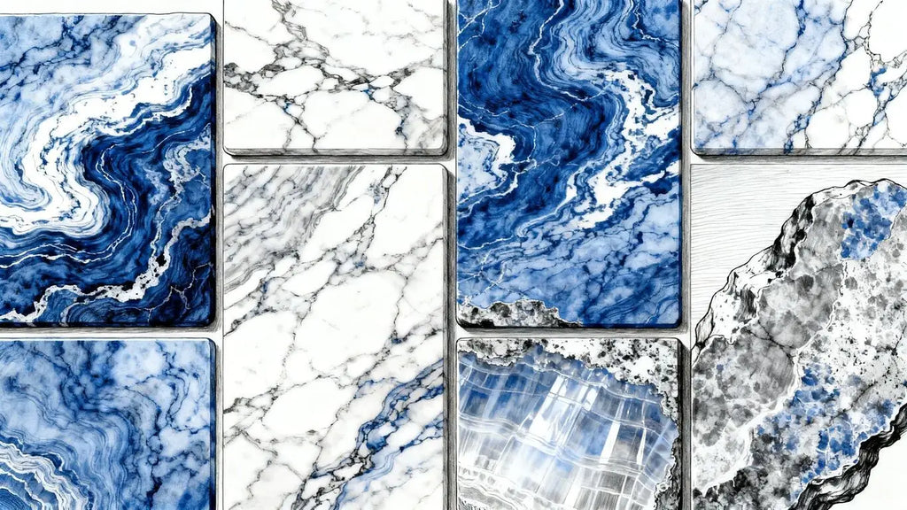 Surfaces Galore Blue Marble Collection