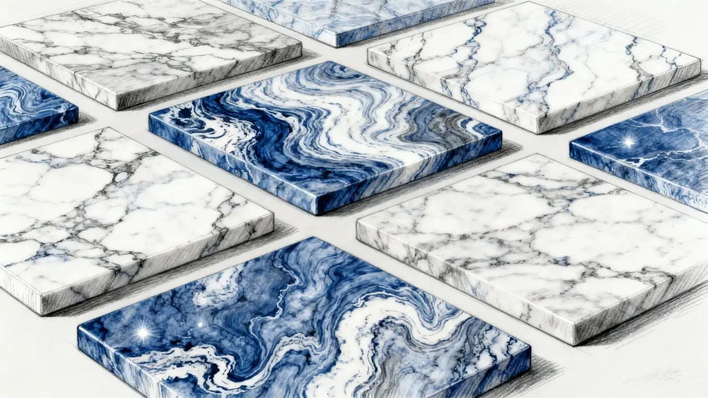 Surfaces Galore Blue Marble Collection