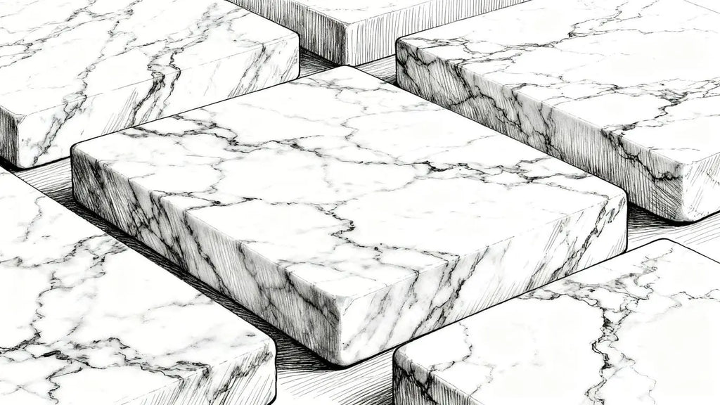 Surfaces Galore Carrara White Marble Collection