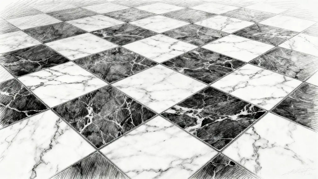 Surfaces Galore Checkerboard Marble Tiles