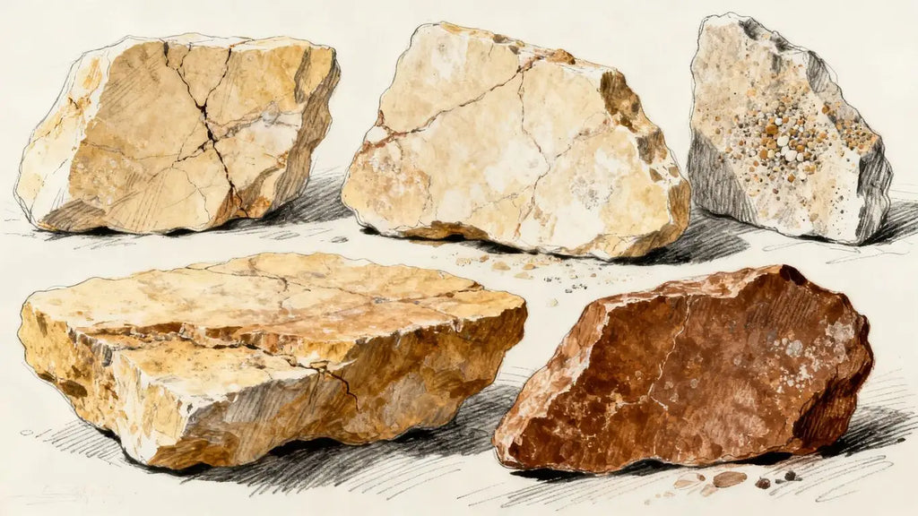 Surfaces Galore Earth Tone Limestone Collection