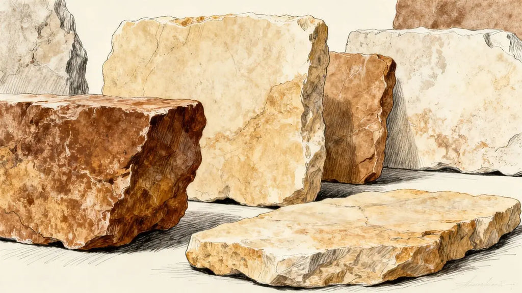 Surfaces Galore Earth Tone Limestone Collection