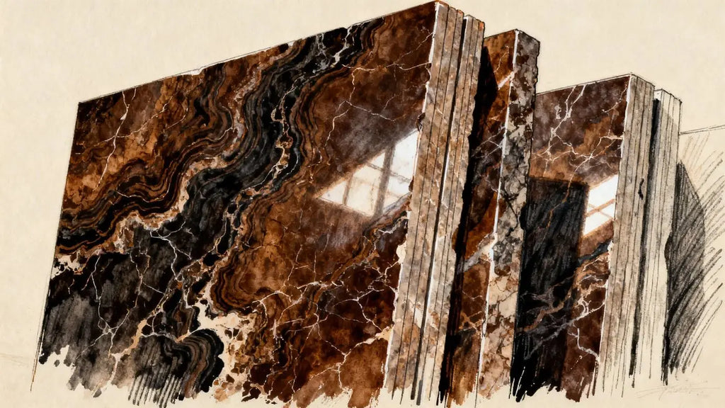 Surfaces Galore Emperador Dark Marble Collection