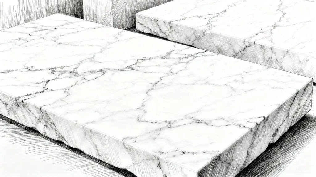 Surfaces Galore Thassos White Marble Collection