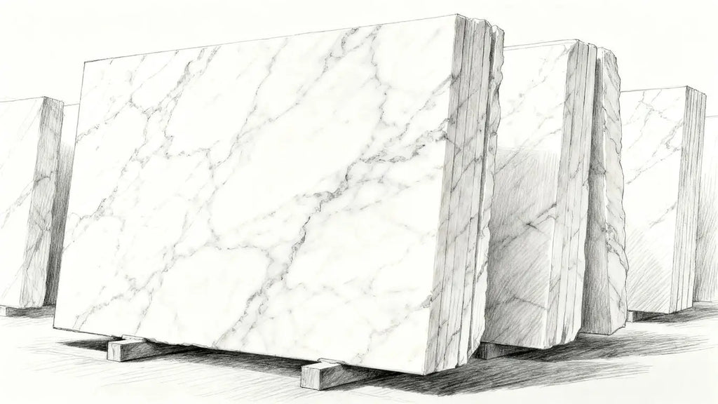 Surfaces Galore Thassos White Marble Collection