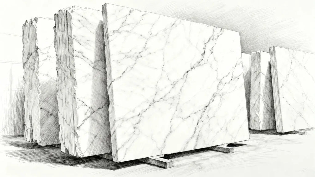 Surfaces Galore Thassos White Marble Collection