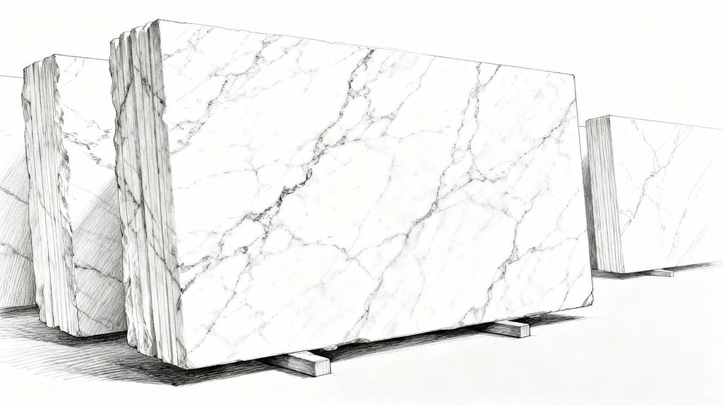 Surfaces Galore Thassos White Marble Collection