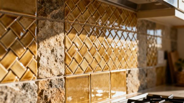 Elevate Your Kitchen with a Stunning Basketweave Tile Backsplash