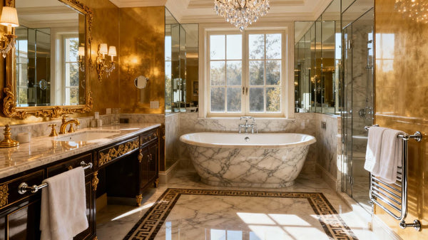 Peek Inside the Lavish Abodes: Celebrity Bathrooms Redefining Luxury and Style