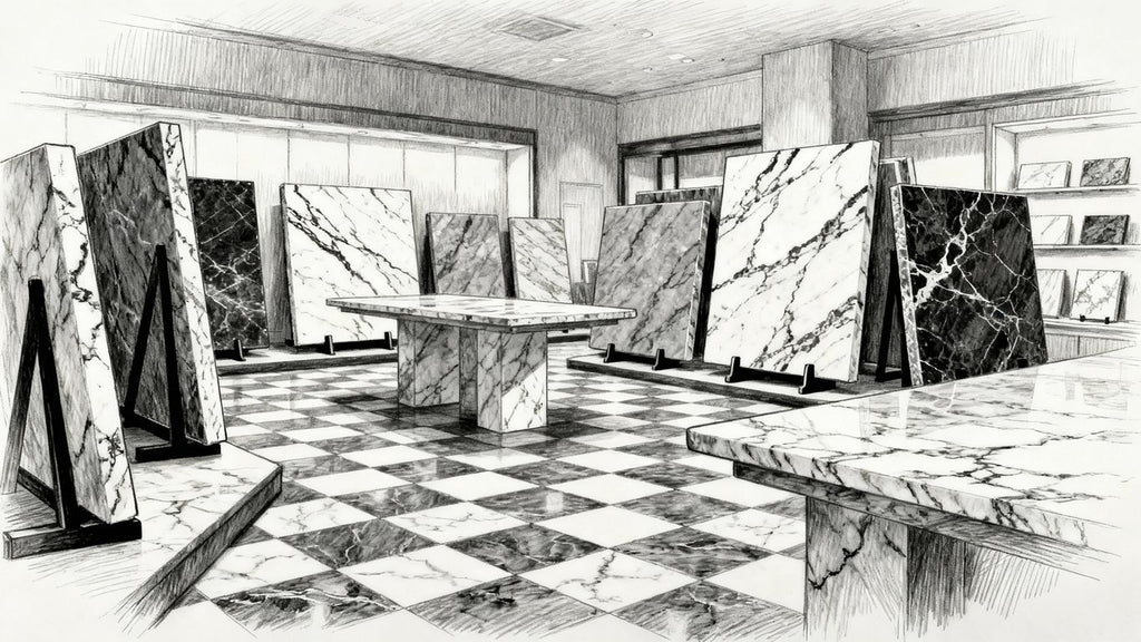 Surfaces Galore Checkerboard Marble Shop