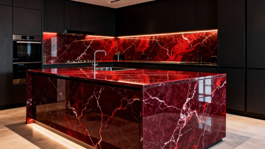 Burgundy Marble: The Bold New Trend Dominating Kitchen Designs in 2026