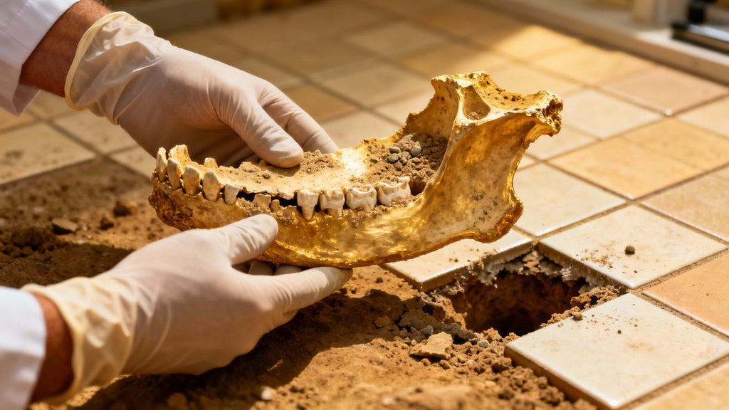 Dentist Unearths Ancient Jawbone in Parents' Floor Tile