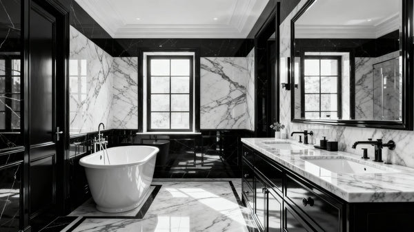 Embrace Timeless Elegance: Mastering the Art of Black and White Bathrooms