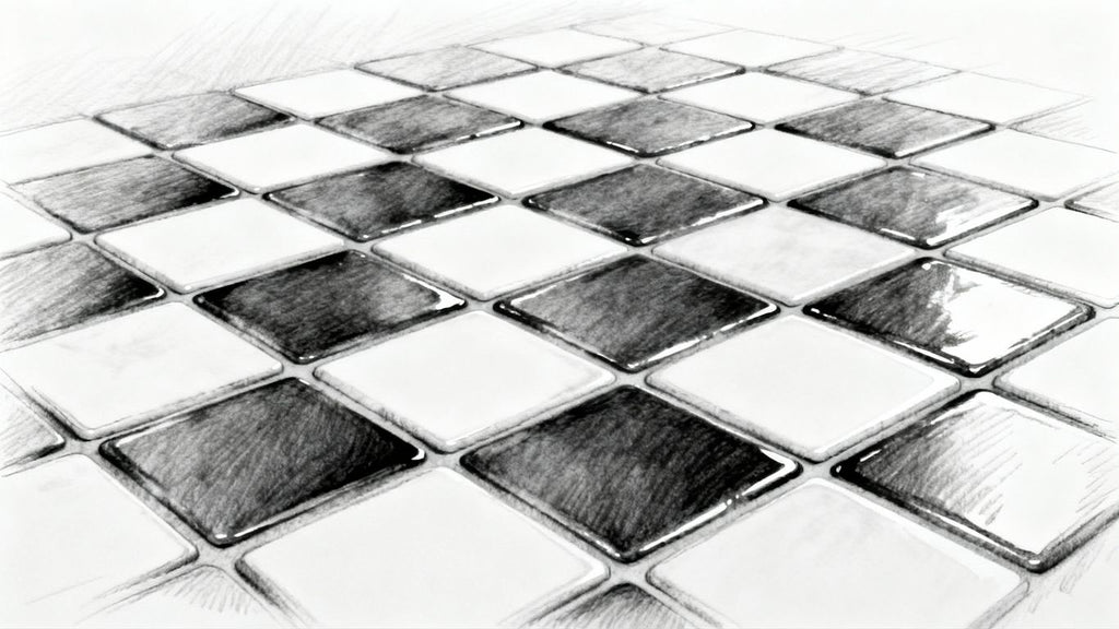 Elegancia Atemporal: Explorando el Atractivo de las Baldosas Mosaico en Blanco y Negro