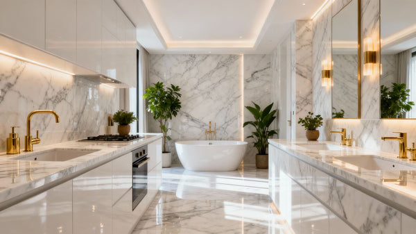 Marble Makes a Remarkable Comeback: 2024’s Hottest Trend for Kitchens and Bathrooms