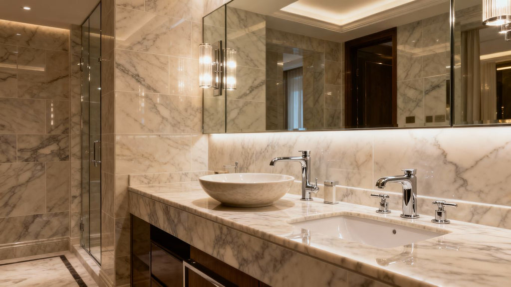 Marble Makes a Splash: Luxurious Bathroom Renovations Embrace Timeless Elegance