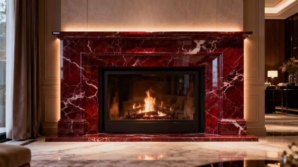Elegant Interiors: The Timeless Appeal of Burgundy Marble