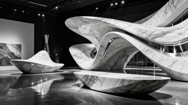 Zaha Hadid Unveils Visionary Marble Designs at Milan Design Week