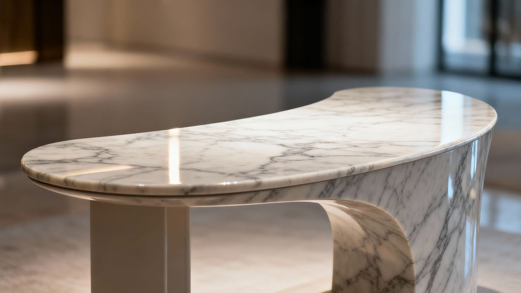 Marc Newson Unveils Striking Marble Console and New Designs at Gagosian Gallery