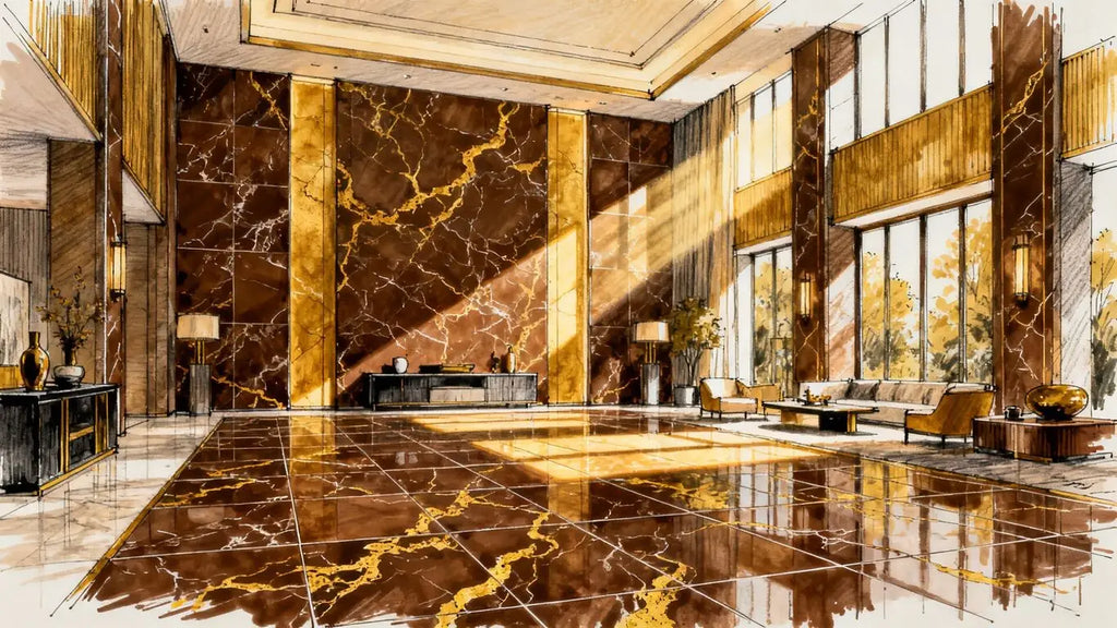 The timeless allure of Emperador Dark marble: A design guide for elegant interiors