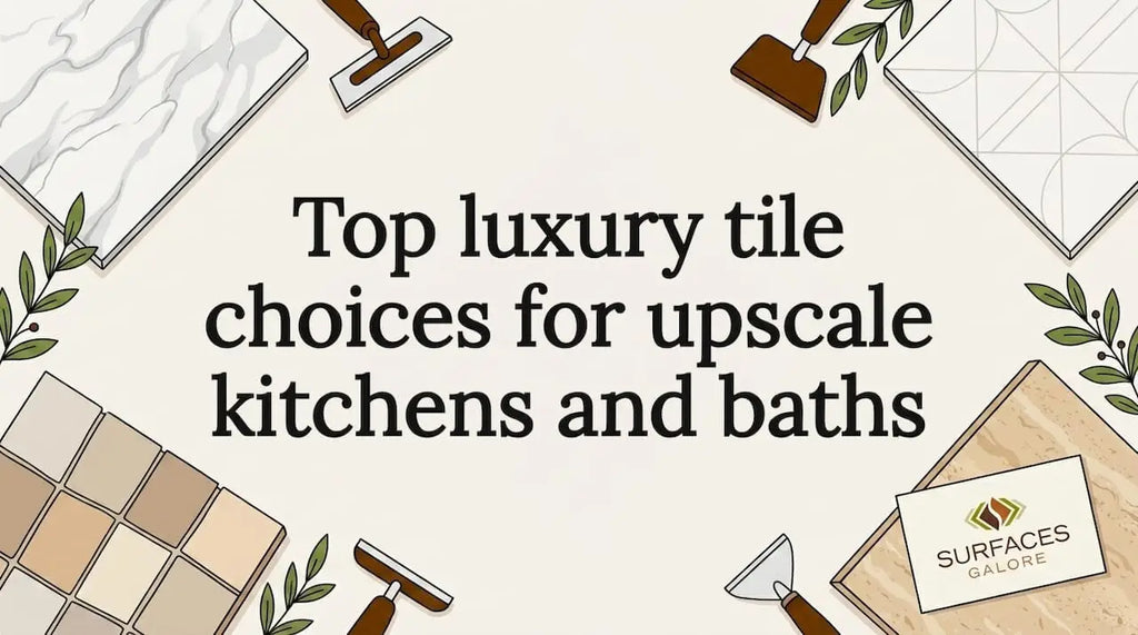 Top luxury tile choices for upscale kitchens and baths