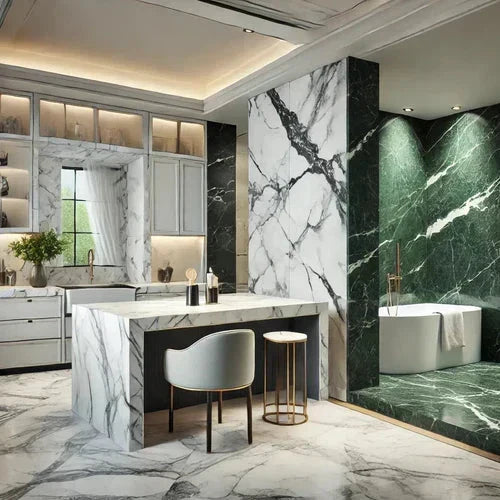 Top Trending Marble Designs: Most Searched Marble Colors for Bathrooms and Kitchens in 2024