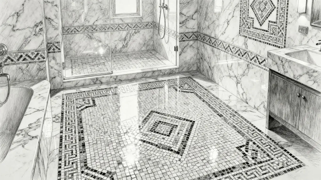Transform Your Bathroom: Best Marble Mosaic Patterns for Shower Floors and Walls