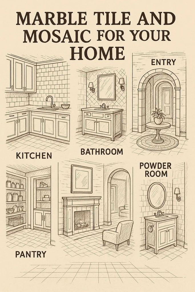 Transform Every Corner: The Ultimate Guide to Using Marble Tile and Mosaic in Your Home