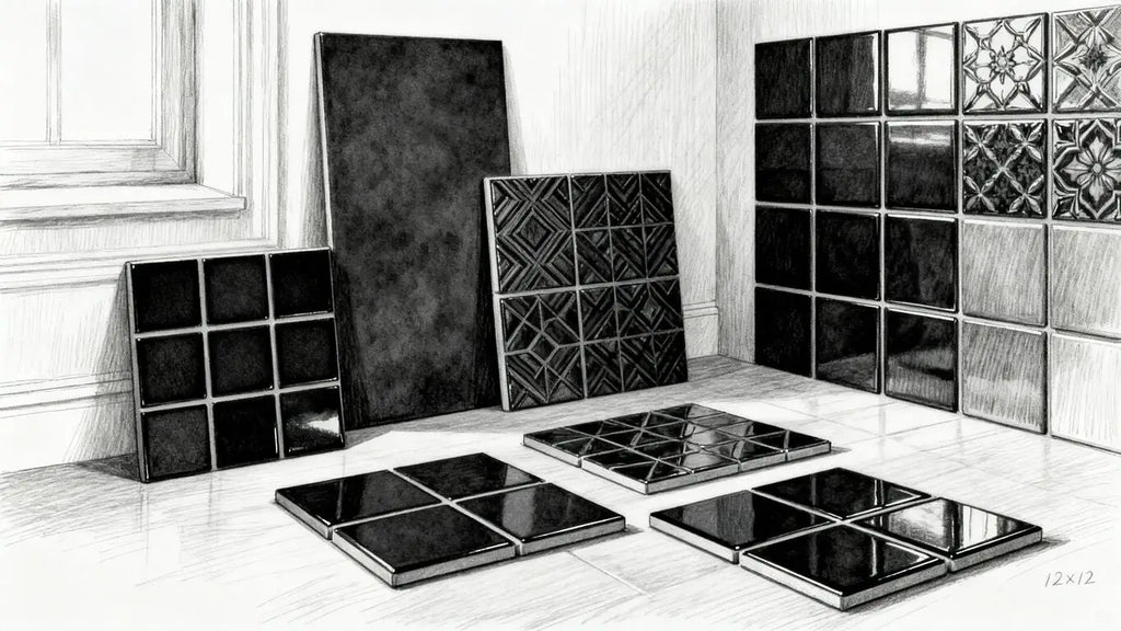 Transform Your Space with Stylish 12x12 Black Tile Options