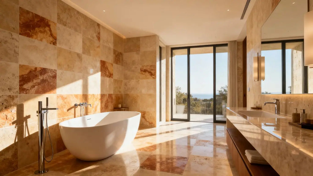 Transform Your Bathroom with Elegant Travertine Tile