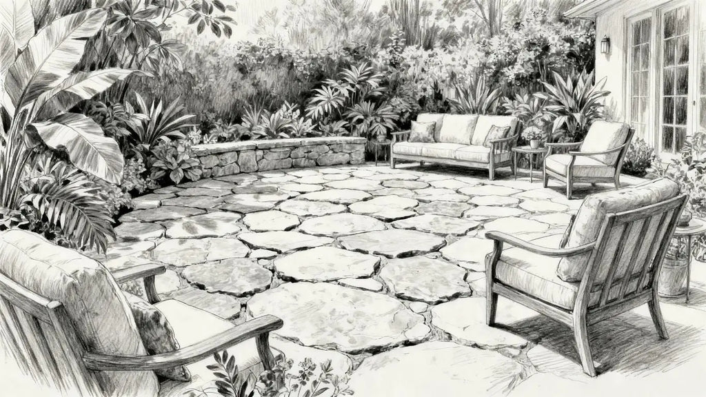 Transforma tu espacio exterior con un impresionante suelo de piedra para el patio trasero