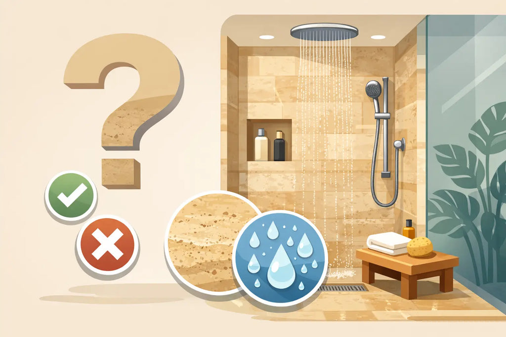 Can Travertine Go in Showers? What to Know