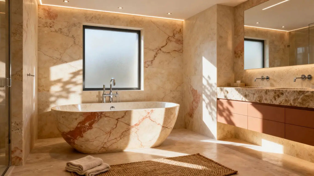 Travertine Takes Center Stage: 2025 Home Design Trends Embrace Natural Stone