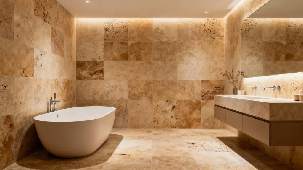 Travertine Tiles Set to Lead Bathroom Design Trends in 2025