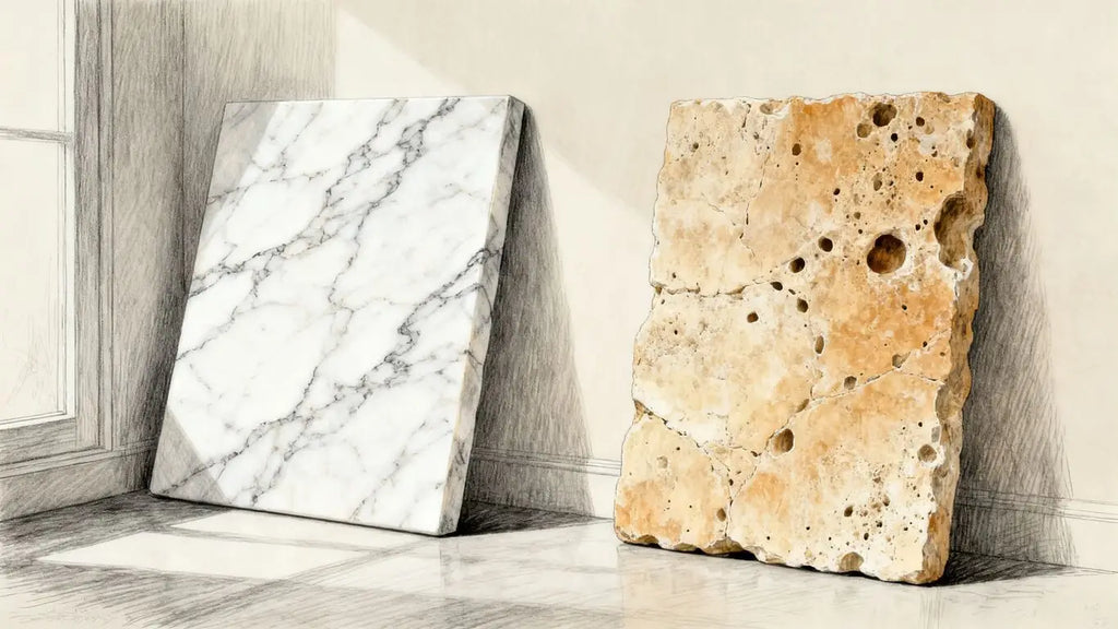 Travertine vs marble tiles: a comprehensive comparison for your next project