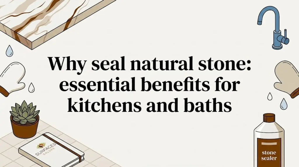 Why seal natural stone: essential benefits for kitchens and baths