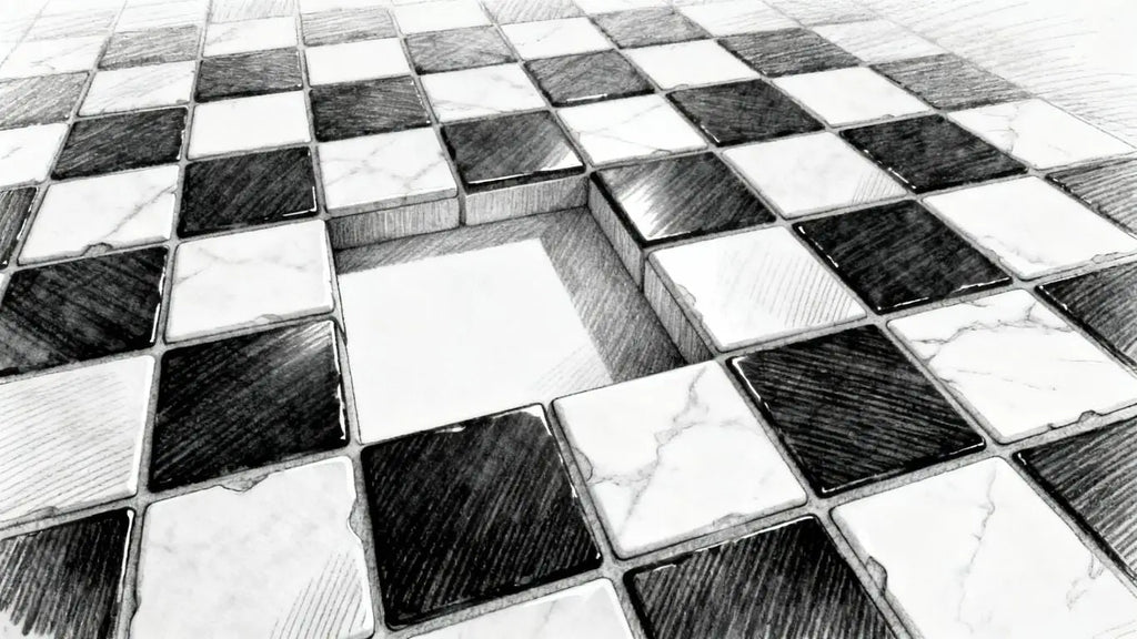 永恒的优雅：探索马赛克黑白瓷砖的多功能性