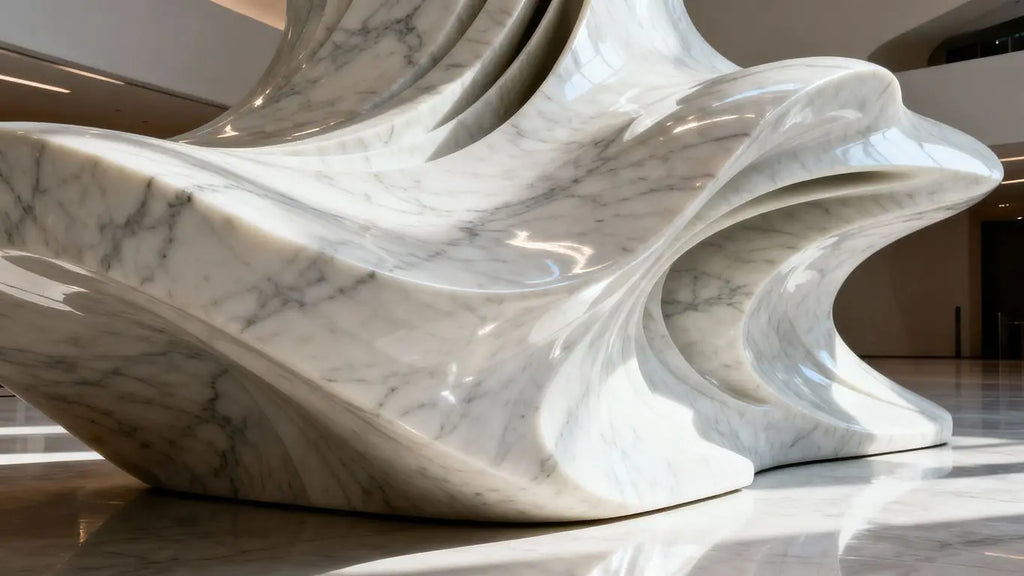 Zaha Hadid's Fluid Marble Designs Dazzle at Salone del Mobile