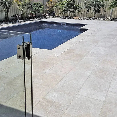 Rectangular swimming pool in a Hardscapes/Exterior collection showcasing elegant design.
