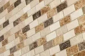 Rectangular mosaic tile pattern from the Spanish Mix Marble collection.