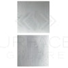 Two square light-colored Agean White Marble tiles, polished and 12X12 inches