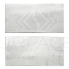 Two speckled rectangular Aegean White Marble tiles, 12X24, polished finish