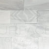 White marble brick wall featuring Agean White Snow White Marble Polished Tile