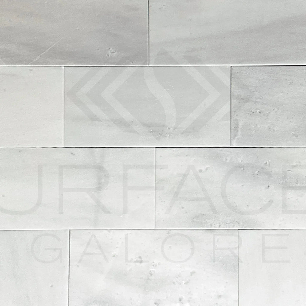 White marble brick wall featuring Agean White Snow White Marble Polished Tile