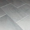 Gray rectangular floor tiles for Agean White Snow White Marble 6X12 Polished Tile
