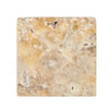 Square marble tile in Antico Onyx Travertine 6X6 Tumbled finish for elegant decor