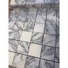 Polished Arabescato Corchia 12x12 white gray marble mosaic tile with veining