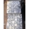 White and gray Arabescato Corchia marble mosaic tile, 12x12 polished or honed