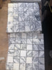 White and gray Arabescato Corchia marble mosaic tile, 12x12 polished or honed